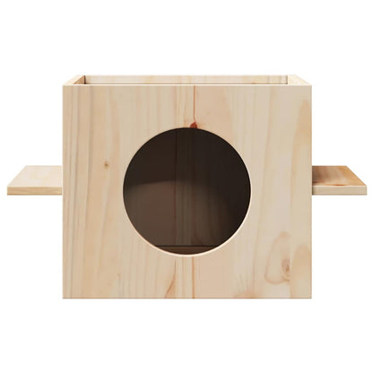 Kattenhuis 51X35X30 Cm Massief Grenenhout Bruin