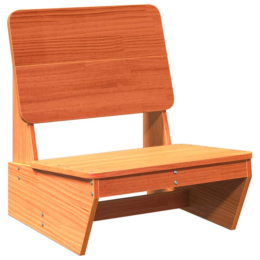 Tuinstoel 60x64x70,5 cm massief grenenhout wasbruin