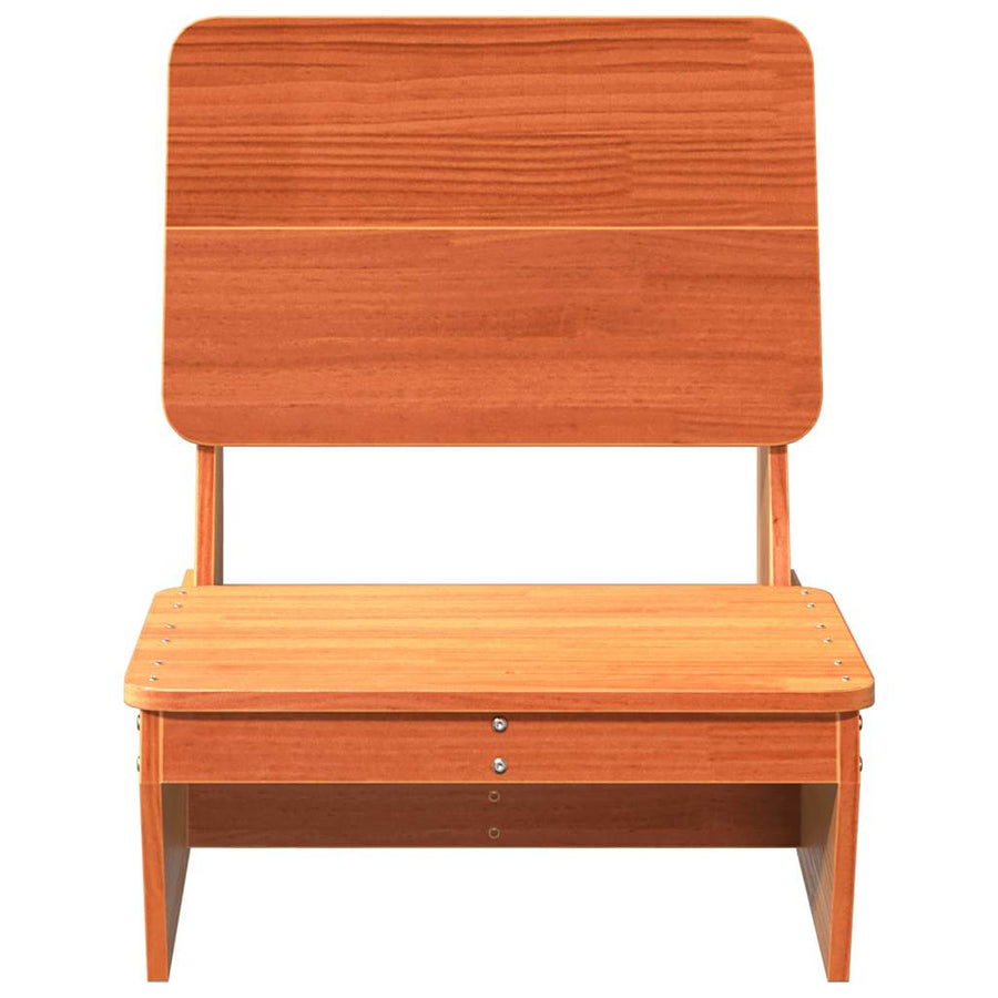 Tuinstoel 60x64x70,5 cm massief grenenhout wasbruin