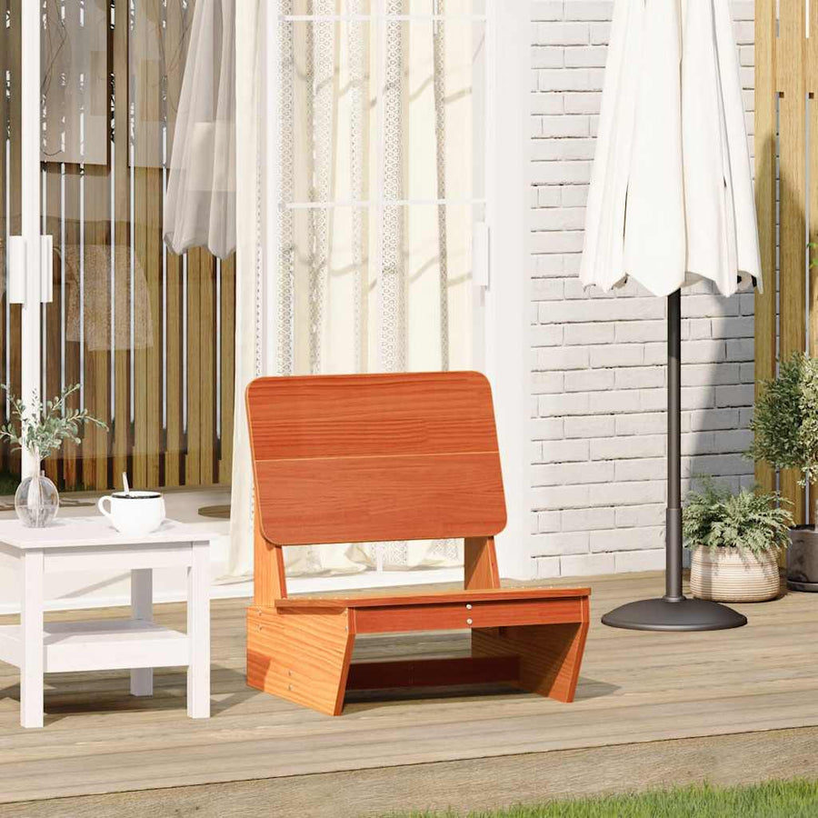 Tuinstoel 60x64x70,5 cm massief grenenhout wasbruin