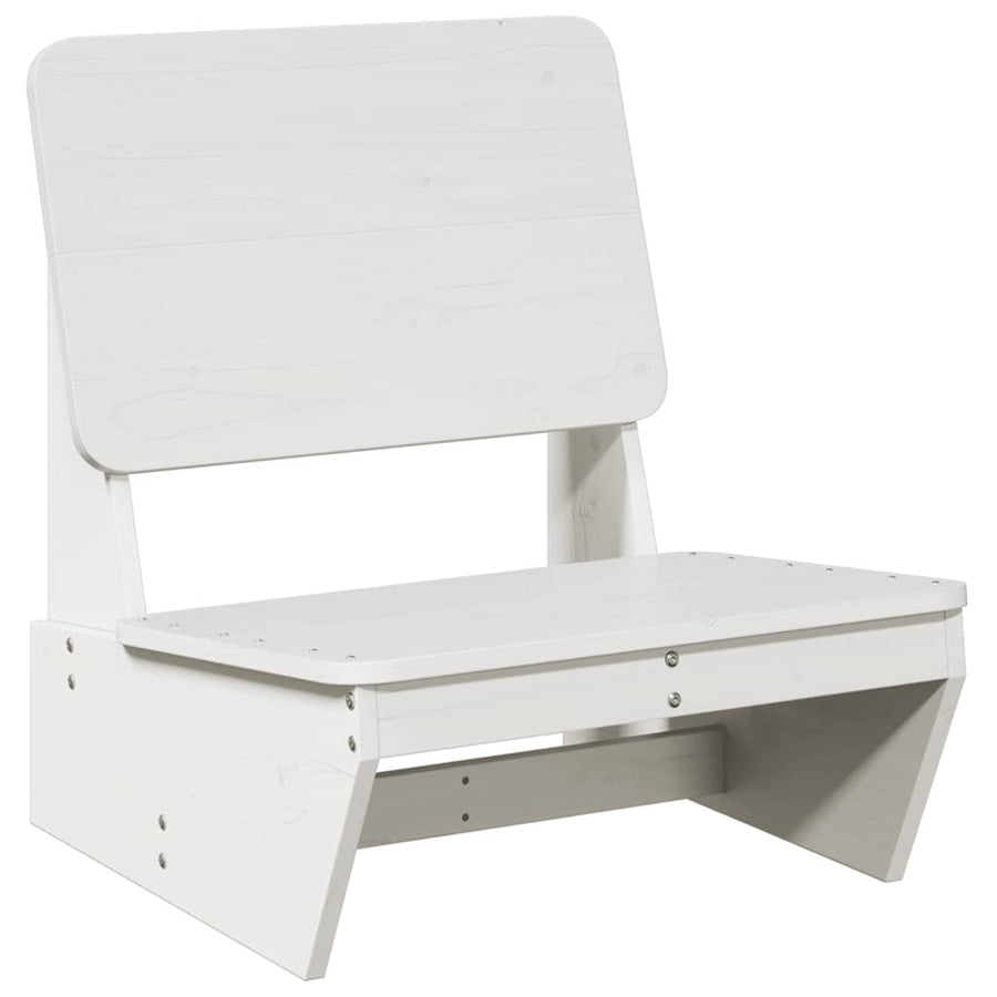 Tuinstoelen 2 st 60x64x70,5 cm massief grenenhout wit