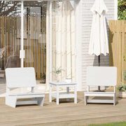 Garden chairs 2 pcs 60x64x70.5 cm solid pine white