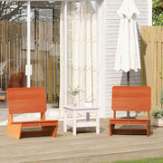 Garden chairs 2 pcs 60x64x70.5 cm solid pine wood wash brown