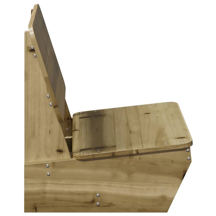 Tuinstoelen 2 st 60x64x70,5 cm geïmpregneerd hout