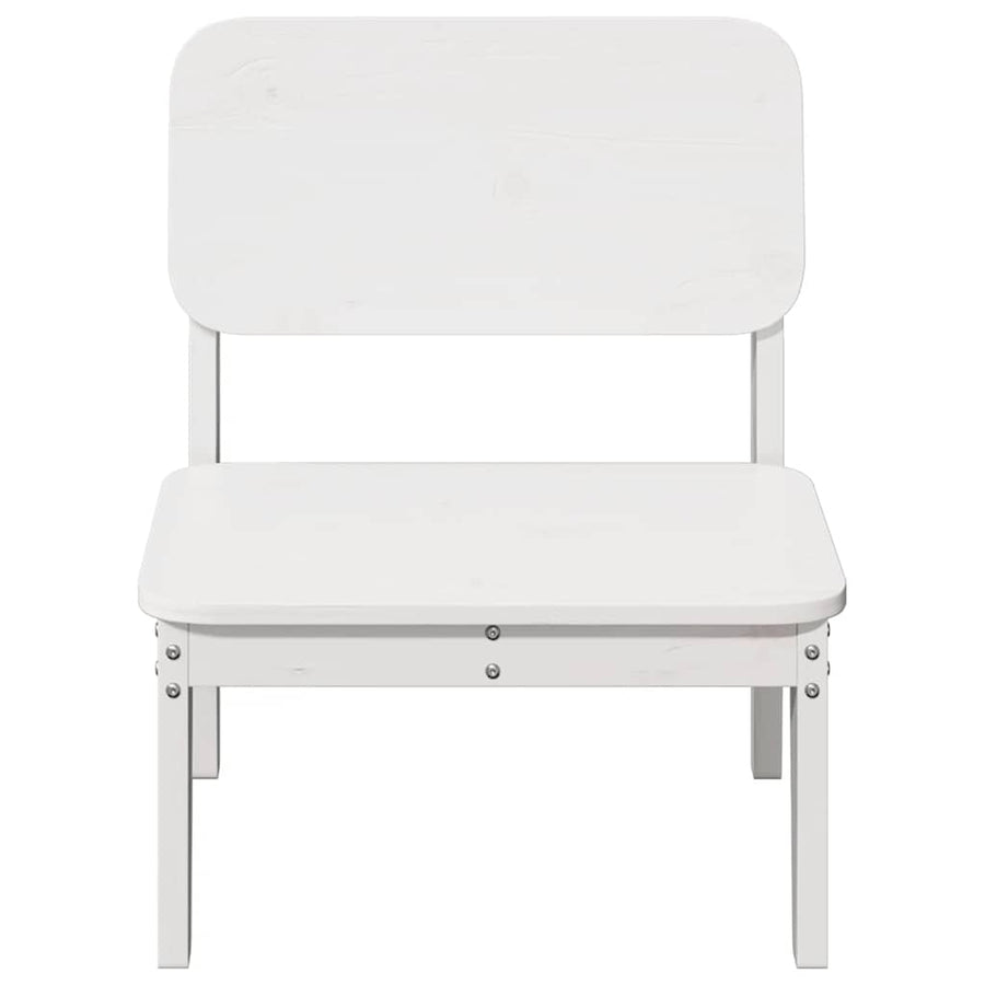 Tuinstoel 60x52,5x72 cm massief grenenhout wit