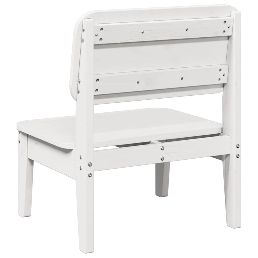 Tuinstoel 60x52,5x72 cm massief grenenhout wit