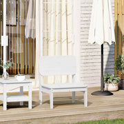 Garden chair 60x52.5x72 cm solid pine wood white