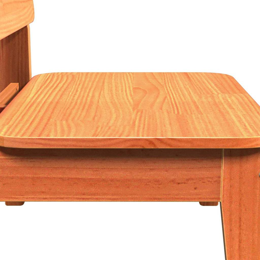Tuinstoel 60x52,5x72 cm massief grenenhout wasbruin