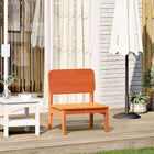 Garden Chair 60x52.5x72 cm Solid Pine Wood Waxed Brown