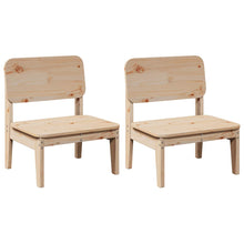 Tuinstoelen 2 st 60x52,5x72 cm massief grenenhout