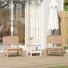 Garden Chairs 2 pcs 60x52.5x72 cm Solid Pine Wood