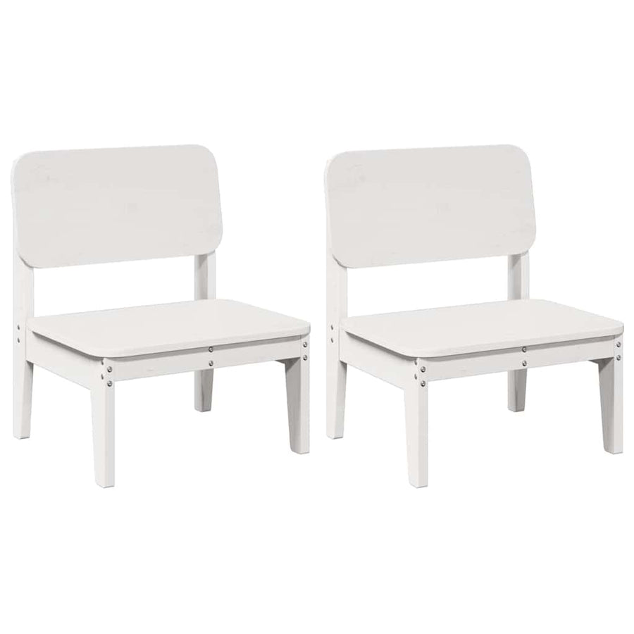 Tuinstoelen 2 st 60x52,5x72 cm massief grenenhout wit