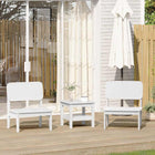 Garden Chairs 2 pcs 60x52.5x72 cm Solid Pine Wood White