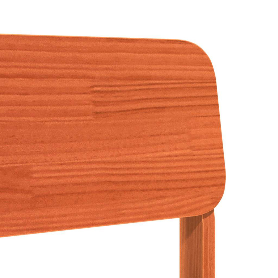 Tuinstoelen 2 st 60x52,5x72 cm massief grenenhout wasbruin