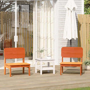 Garden chairs 2 pcs 60x52.5x72 cm solid pine wood wash brown