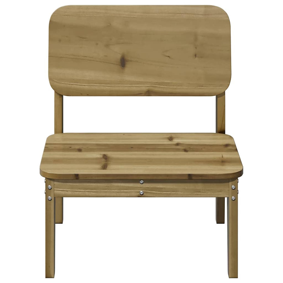 Tuinstoelen 2 st 60x52,5x72 cm geïmpregneerd hout