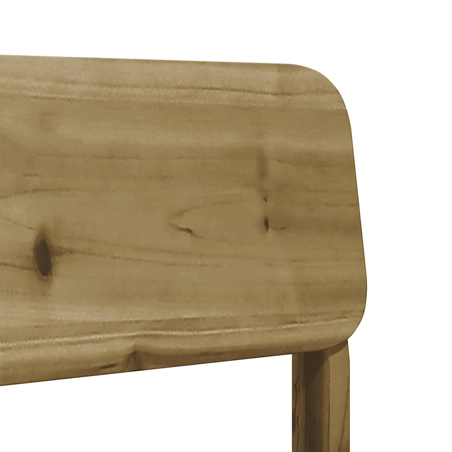 Tuinstoelen 2 st 60x52,5x72 cm geïmpregneerd hout