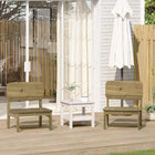 Tuinstoelen 2 st geïmpregneerd grenenhout 60x52,5x72 cm
