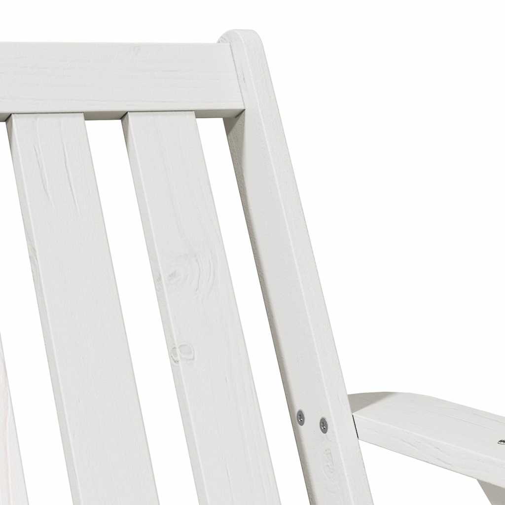 Tuinstoel Adirondack 75x77x77 cm massief grenenhout wit