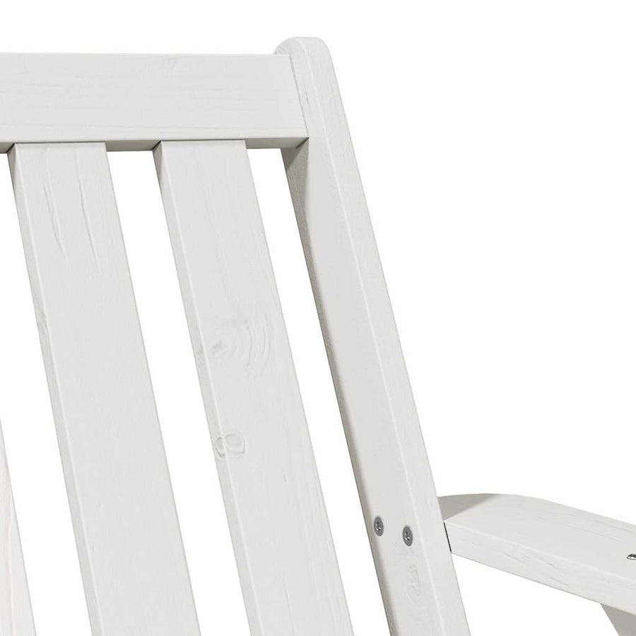 Tuinstoel Adirondack 75x77x77 cm massief grenenhout wit