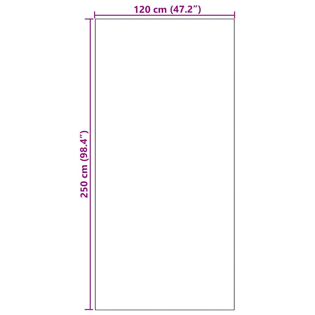 Deurmat Anders Zwart 120 x 250 cm Polyamide en PVC