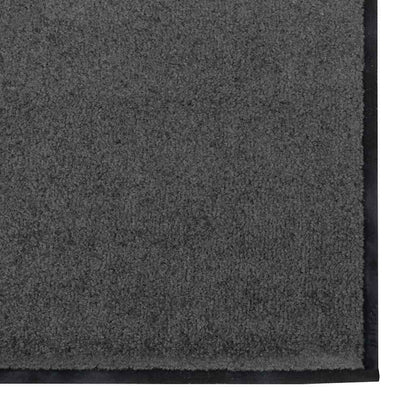 Deurmat Anders Antraciet en Zwart 120 x 250 cm Polyamide en PVC