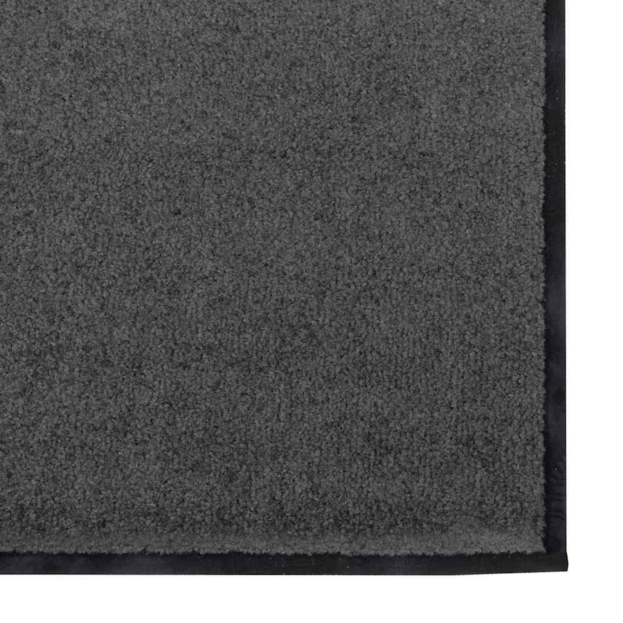 Deurmat Anders Antraciet en Zwart 120 x 250 cm Polyamide en PVC