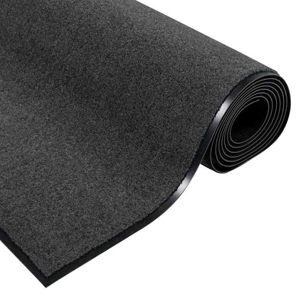 Deurmat Anders Antraciet en Zwart 120 x 250 cm Polyamide en PVC