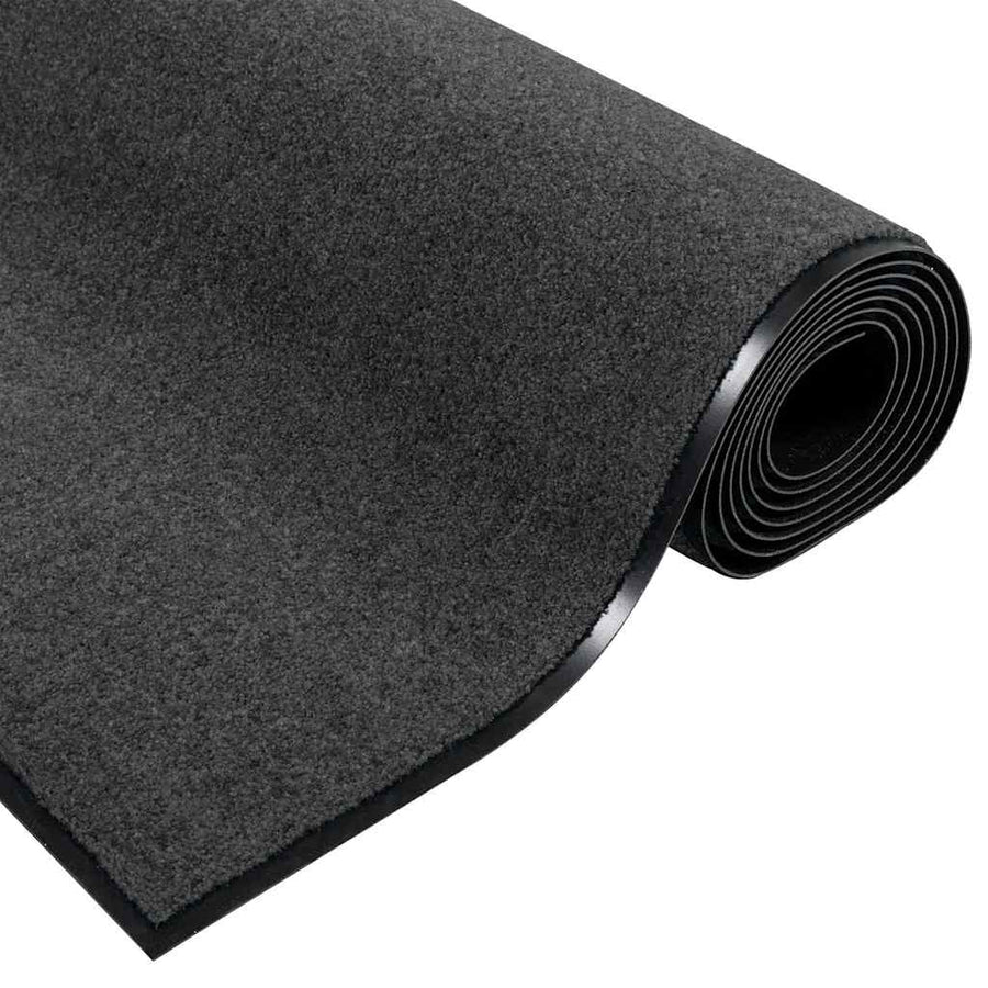 Deurmat Anders Antraciet en Zwart 120 x 250 cm Polyamide en PVC