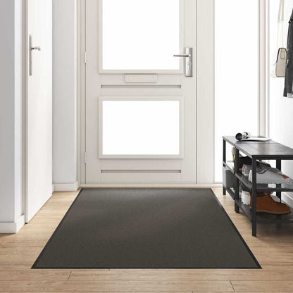 Deurmat Anders Antraciet en Zwart 120 x 250 cm Polyamide en PVC
