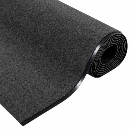 Deurmat Anders Antraciet en Zwart 120 x 400 cm Polyamide en PVC
