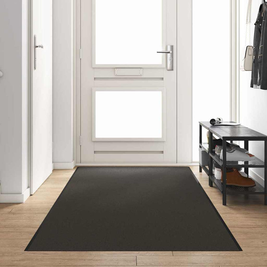 Deurmat Anders Antraciet en Zwart 120 x 400 cm Polyamide en PVC