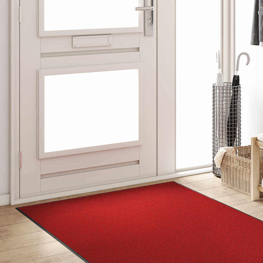 Deurmat Rood en Zwart 120 x 250 cm 100% Polyamide