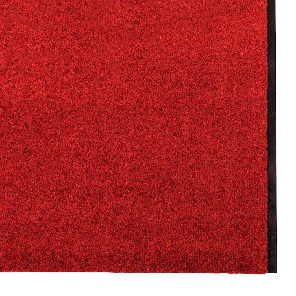 Deurmat Anders En Zwart Polyamide En Pvc Rood 120 x 400 cm