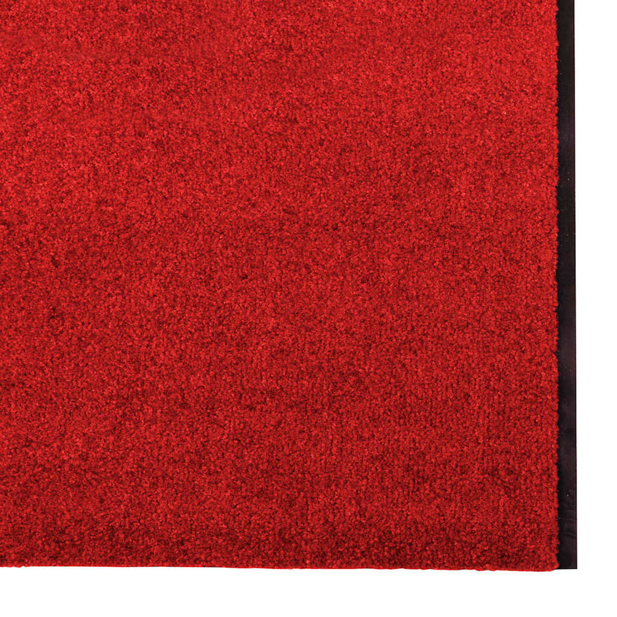 Deurmat Anders En Zwart Polyamide En Pvc Rood 120 x 400 cm