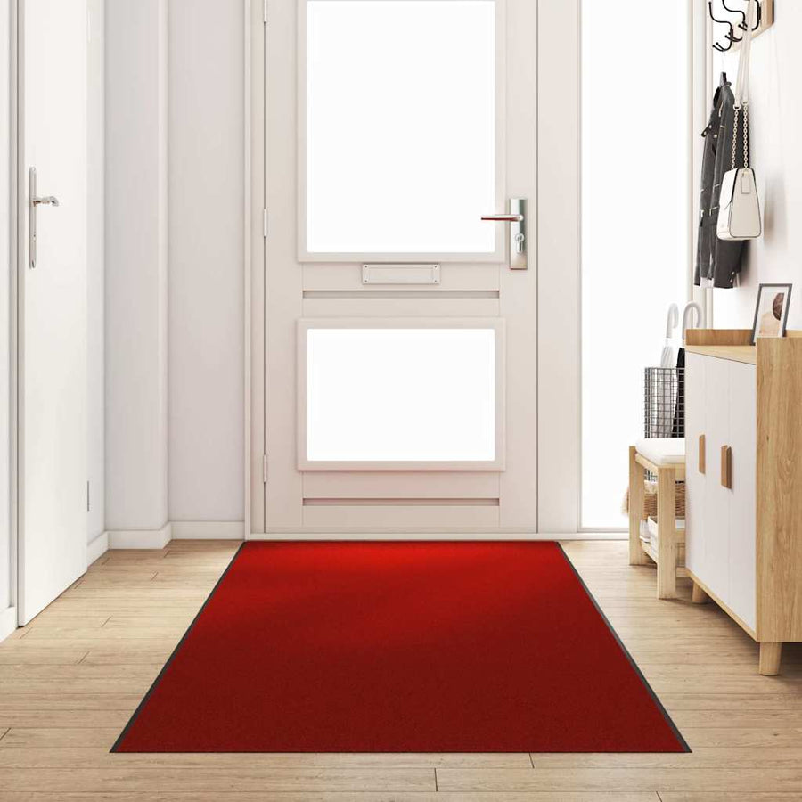 Deurmat Anders En Zwart Polyamide En Pvc Rood 120 x 400 cm