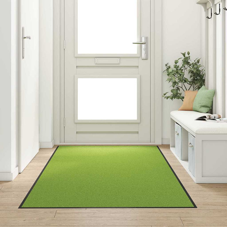 Deurmat Anders Groen en Zwart 120 x 300 cm Polyamide en PVC