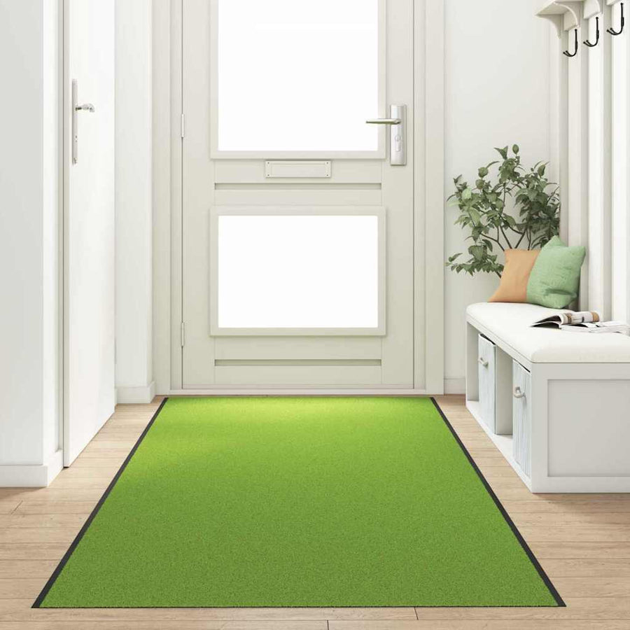 Deurmat Anders Groen en Zwart 120 x 400 cm Polyamide en PVC