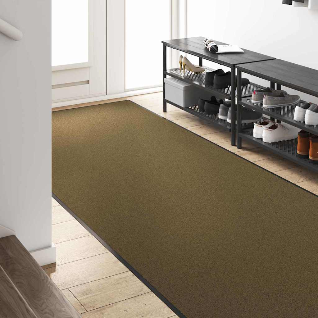 Deurmat Anders Bruin en zwart 120 x 300 cm Polyamide en PVC
