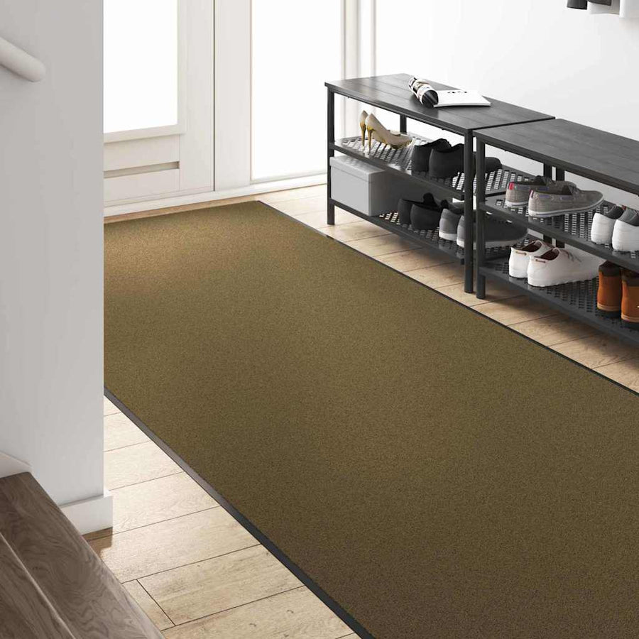 Deurmat Anders Bruin en zwart 120 x 350 cm Polyamide en PVC