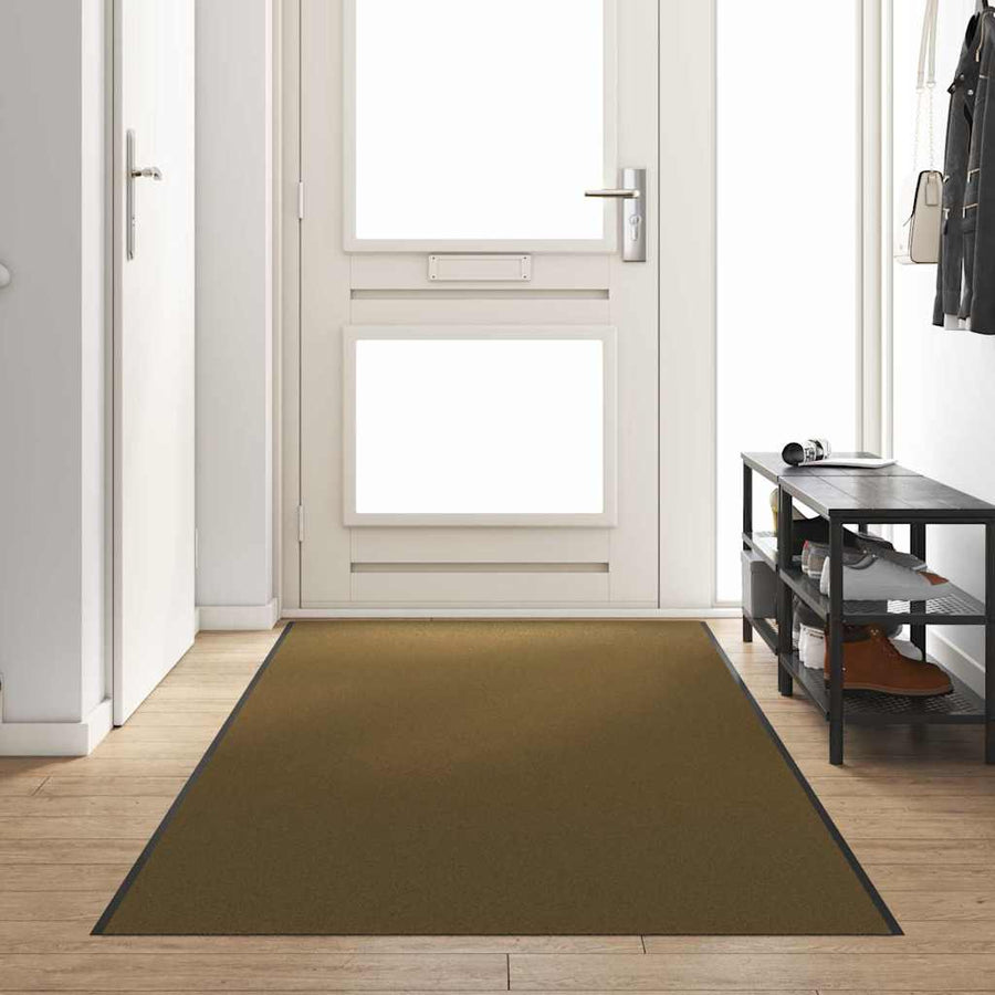 Deurmat Anders Bruin en zwart 120 x 350 cm Polyamide en PVC
