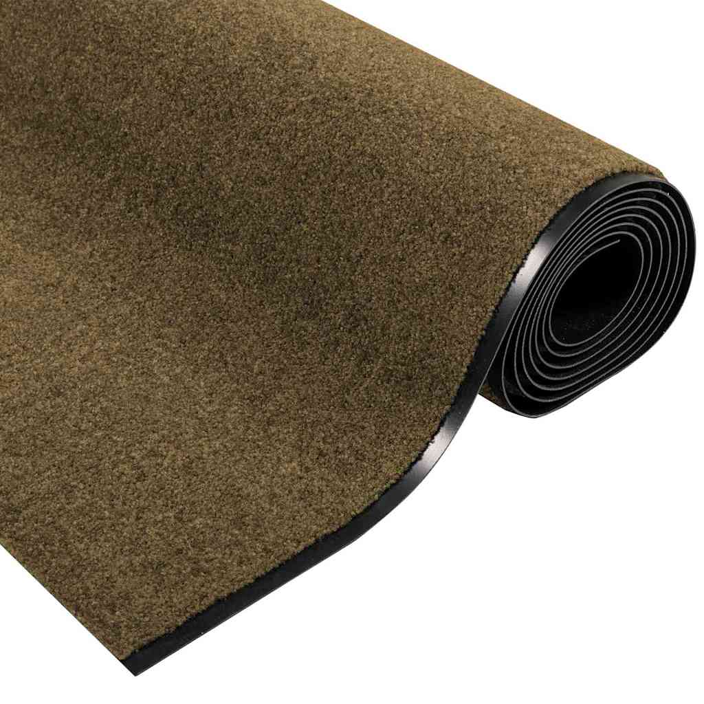 Deurmat Anders Bruin en zwart 120 x 400 cm Polyamide en PVC
