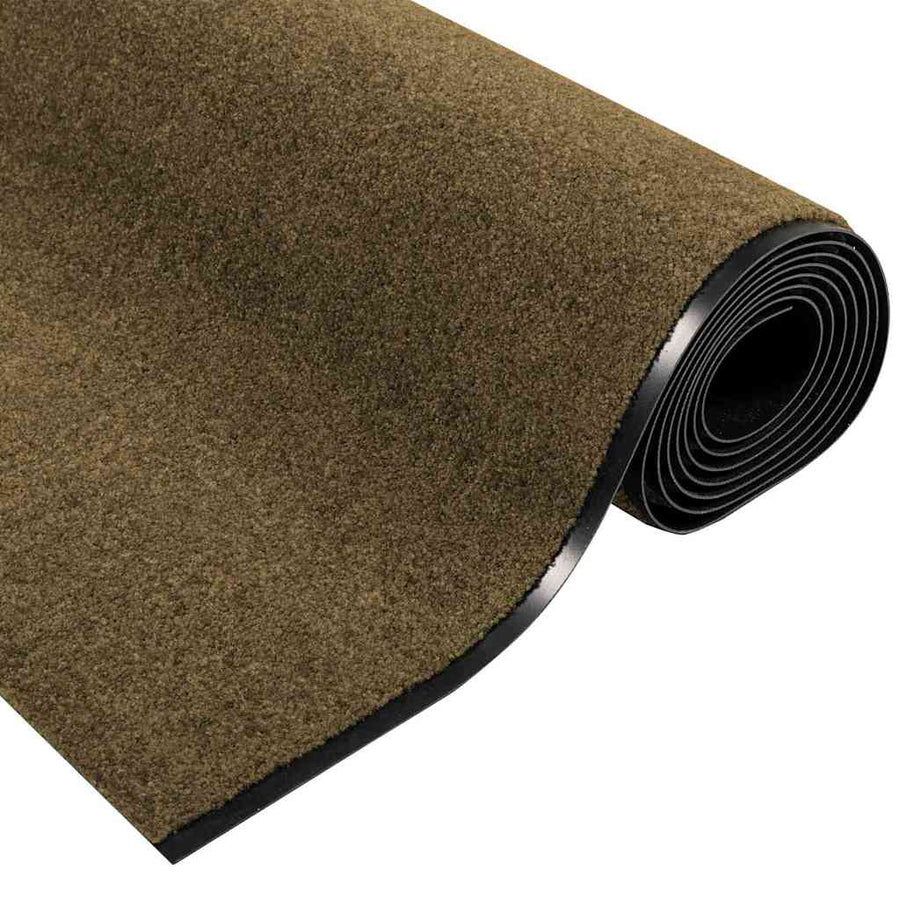 Deurmat Anders Bruin en zwart 120 x 400 cm Polyamide en PVC