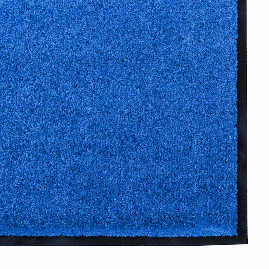 Deurmat Anders Blauw en Zwart 120 x 300 cm Polyamide en PVC