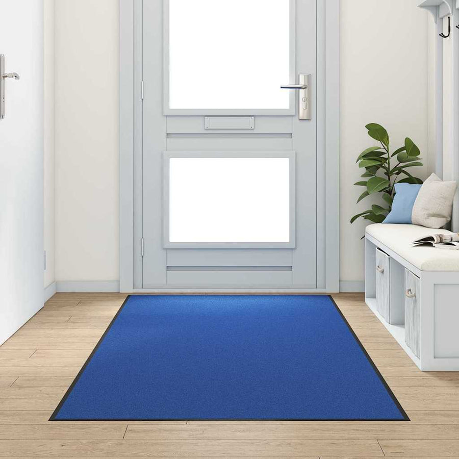 Deurmat Anders Blauw en Zwart 120 x 300 cm Polyamide en PVC