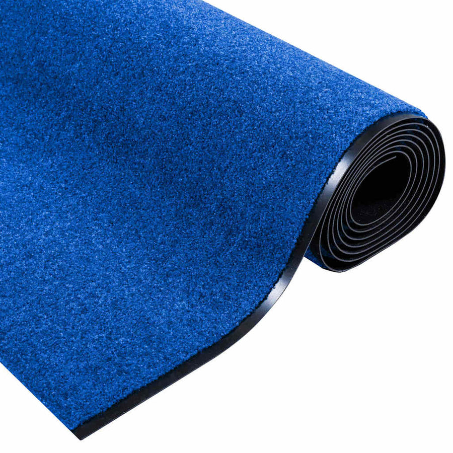 Deurmat Anders Blauw en Zwart 120 x 350 cm Polyamide en PVC