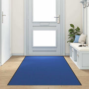 Deurmat 120x350 cm blauw zwart polyamide PVC