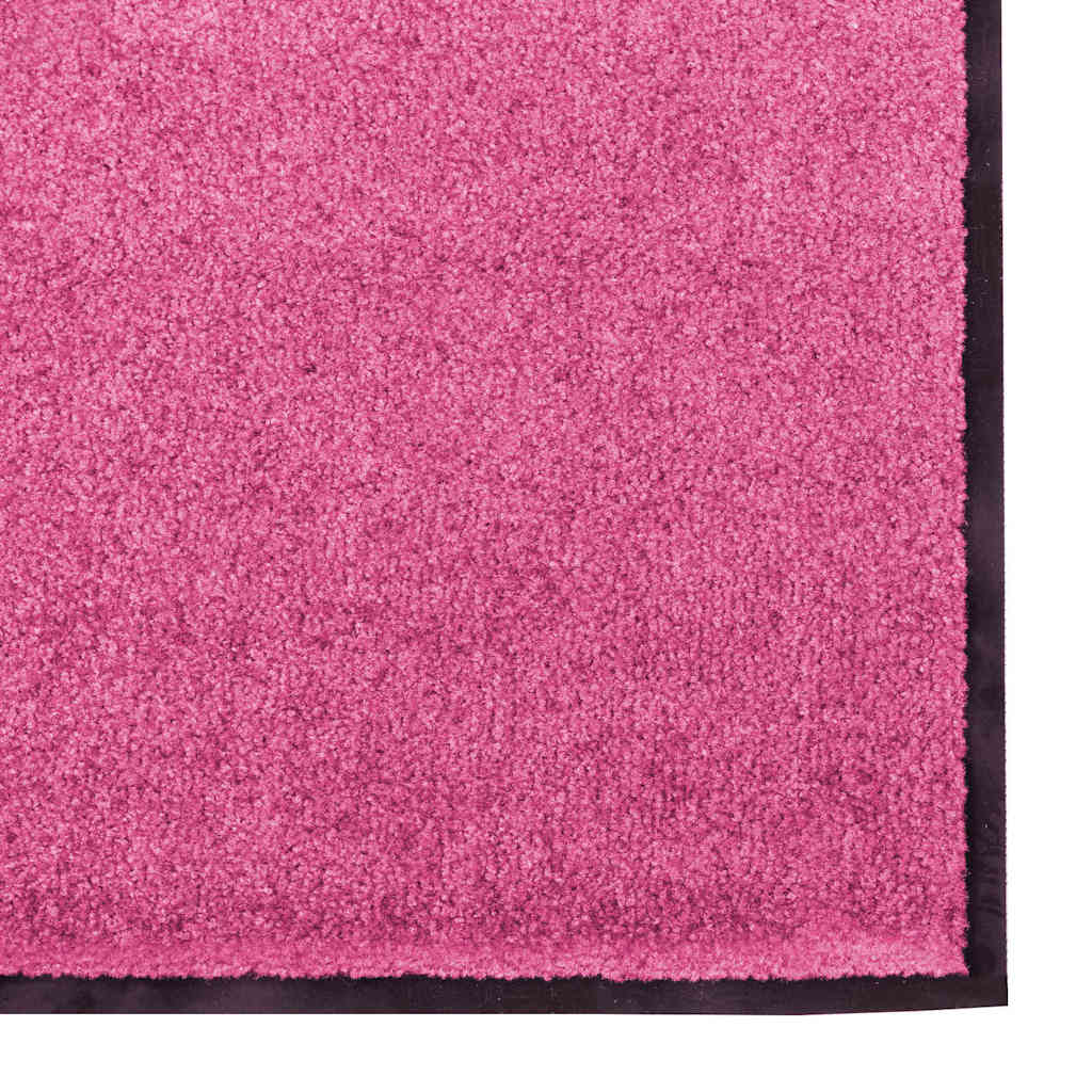 Deurmat Anders Roze en Zwart 120 x 300 cm Polyamide en PVC
