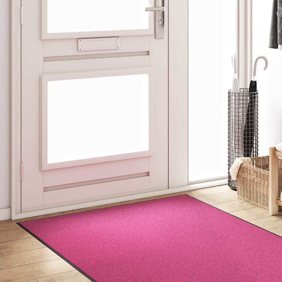 Deurmat Anders Roze en Zwart 120 x 300 cm Polyamide en PVC