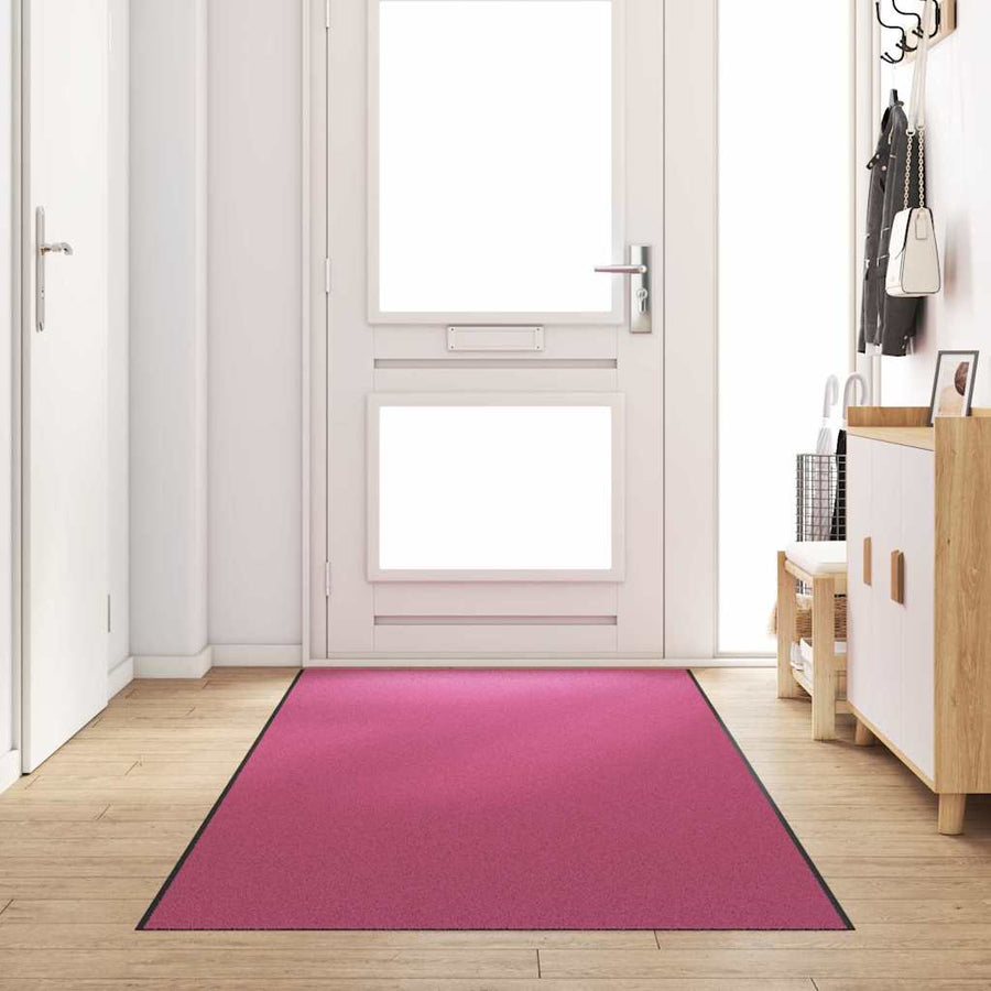 Deurmat Anders Roze en Zwart 120 x 400 cm Polyamide en PVC